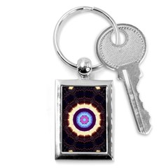 Mandala Art Design Pattern Key Chains (rectangle)  by Simbadda