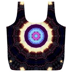 Mandala Art Design Pattern Full Print Recycle Bag (xl) by Simbadda