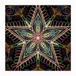 Star Mandala Pattern Design Doodle Medium Glasses Cloth (2-Side) Front