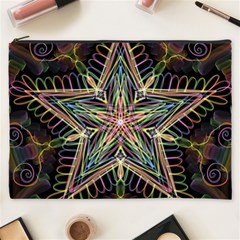 Star Mandala Pattern Design Doodle Cosmetic Bag (xxxl) by Simbadda