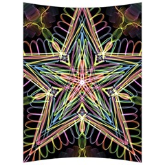 Star Mandala Pattern Design Doodle Back Support Cushion by Simbadda