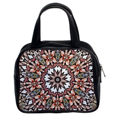 Abstract Art Texture Mandala Classic Handbag (two Sides) by Simbadda