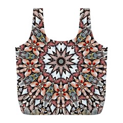 Abstract Art Texture Mandala Full Print Recycle Bag (l) by Simbadda