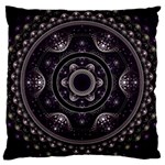 Fractal Mandala Circles Purple Large Cushion Case (One Side) Front