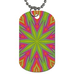 Pattern Art Abstract Art Abstract Background Dog Tag (two Sides) by Simbadda