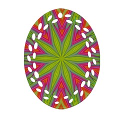 Pattern Art Abstract Art Abstract Background Oval Filigree Ornament (two Sides)