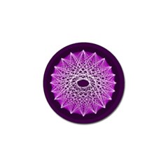 Mandala Mallow Circle Abstract Golf Ball Marker by Simbadda