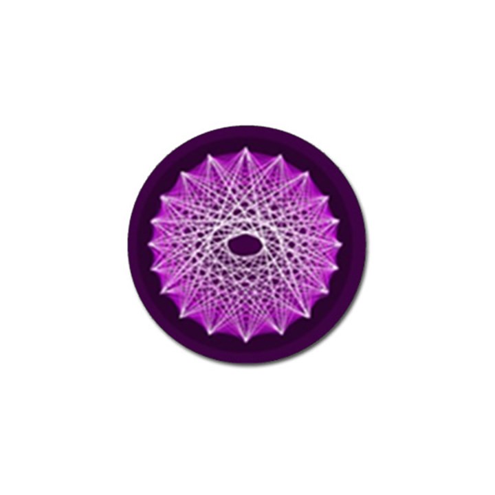 Mandala Mallow Circle Abstract Golf Ball Marker