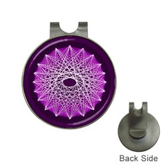 Mandala Mallow Circle Abstract Hat Clips With Golf Markers by Simbadda