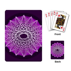 Mandala Mallow Circle Abstract Playing Cards Single Design by Simbadda