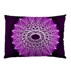 Mandala Mallow Circle Abstract Pillow Case by Simbadda