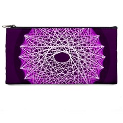 Mandala Mallow Circle Abstract Pencil Cases by Simbadda