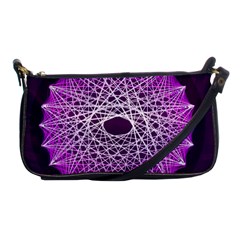 Mandala Mallow Circle Abstract Shoulder Clutch Bag by Simbadda