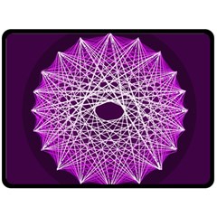 Mandala Mallow Circle Abstract Fleece Blanket (large) 