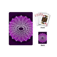 Mandala Mallow Circle Abstract Playing Cards (mini) by Simbadda