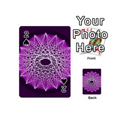 Mandala Mallow Circle Abstract Playing Cards 54 (mini) by Simbadda