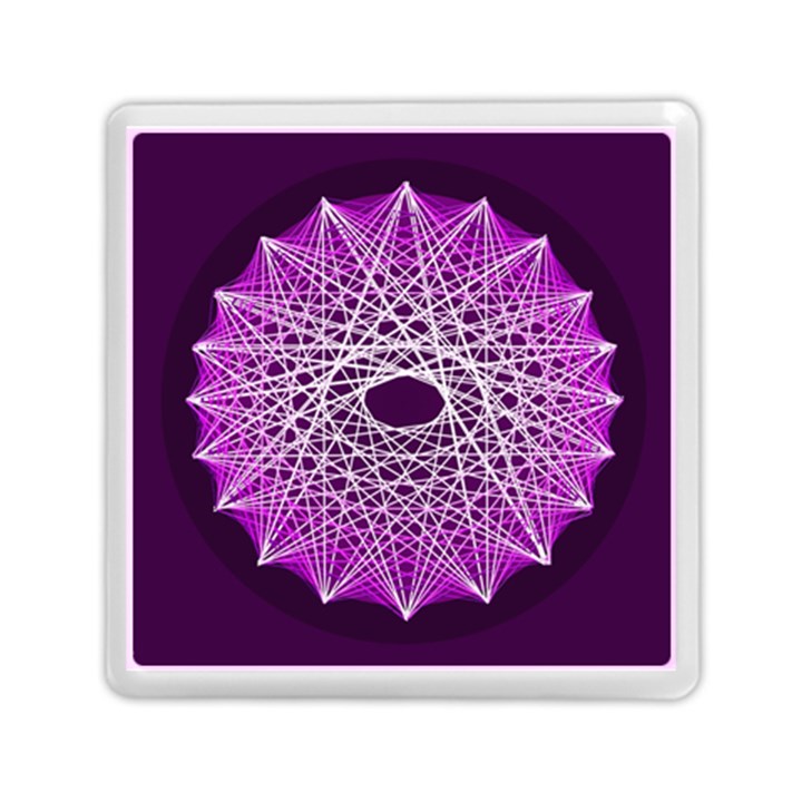 Mandala Mallow Circle Abstract Memory Card Reader (Square)