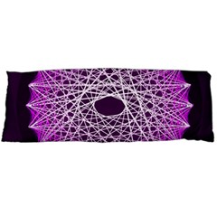 Mandala Mallow Circle Abstract Body Pillow Case (dakimakura) by Simbadda