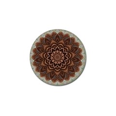 Abstract Art Texture Mandala Golf Ball Marker (10 Pack) by Simbadda