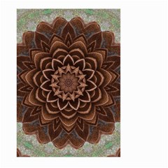 Abstract Art Texture Mandala Large Garden Flag (two Sides) by Simbadda