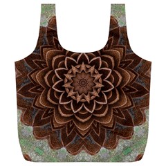 Abstract Art Texture Mandala Full Print Recycle Bag (xl) by Simbadda