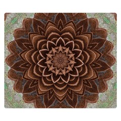 Abstract Art Texture Mandala Double Sided Flano Blanket (small)  by Simbadda