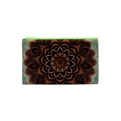 Abstract Art Texture Mandala Cosmetic Bag (xs) by Simbadda