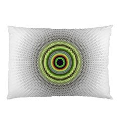 Fractal Mandala White Background Pillow Case (two Sides) by Simbadda