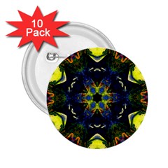 Chakra Art Healing Mandala 2 25  Buttons (10 Pack)  by Simbadda