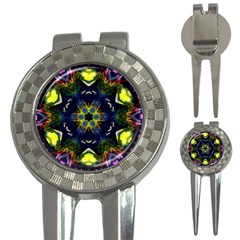 Chakra Art Healing Mandala 3-in-1 Golf Divots by Simbadda