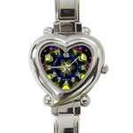 Chakra Art Healing Mandala Heart Italian Charm Watch Front