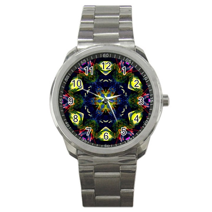 Chakra Art Healing Mandala Sport Metal Watch