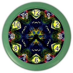 Chakra Art Healing Mandala Color Wall Clock by Simbadda