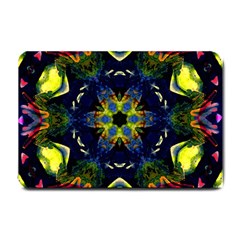 Chakra Art Healing Mandala Small Doormat  by Simbadda