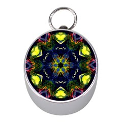 Chakra Art Healing Mandala Mini Silver Compasses by Simbadda