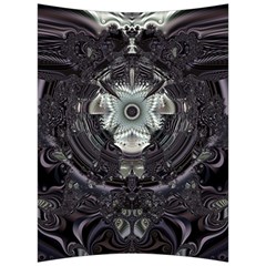 Black And White Fractal Art Artwork Design Back Support Cushion