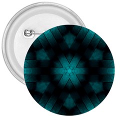 Abstract Pattern Black Green 3  Buttons by Simbadda