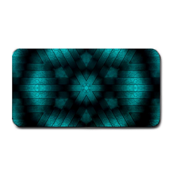 Abstract Pattern Black Green Medium Bar Mats