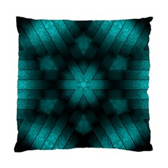 Abstract Pattern Black Green Standard Cushion Case (one Side)