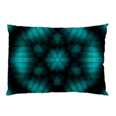 Abstract Pattern Black Green Pillow Case by Simbadda