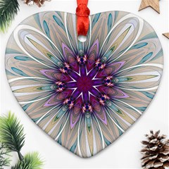 Mandala Kaleidoscope Ornament Ornament (heart) by Simbadda