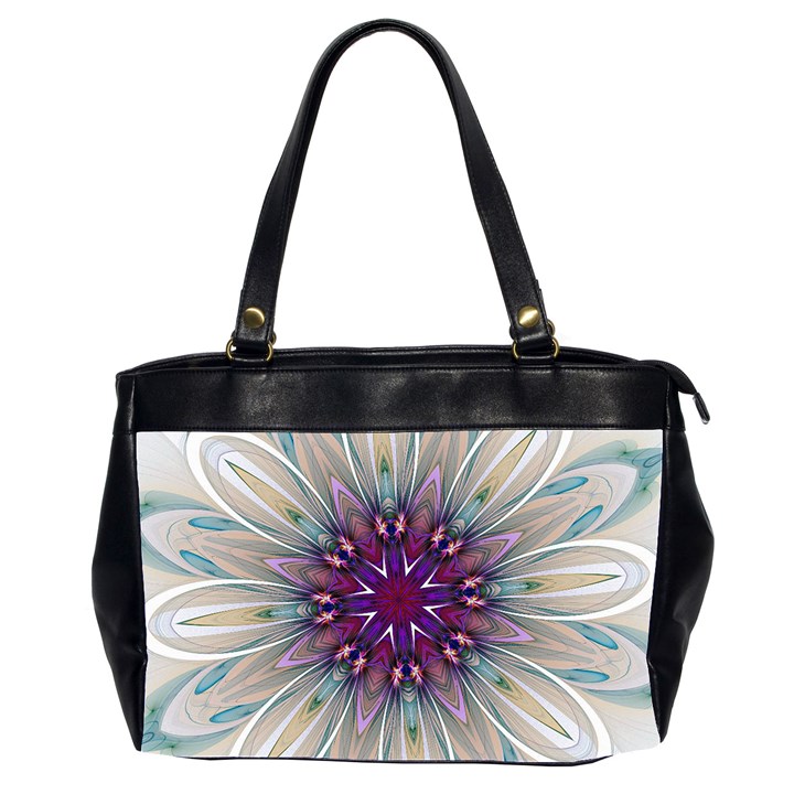 Mandala Kaleidoscope Ornament Oversize Office Handbag (2 Sides)