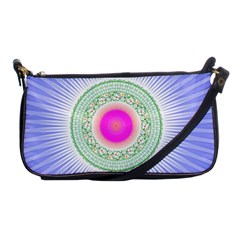 Flower Abstract Floral Shoulder Clutch Bag by Simbadda