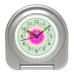 Flower Abstract Floral Travel Alarm Clock by Simbadda