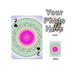 Flower Abstract Floral Playing Cards 54 (Mini) Front - Spade2