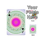 Flower Abstract Floral Playing Cards 54 (Mini) Front - SpadeJ