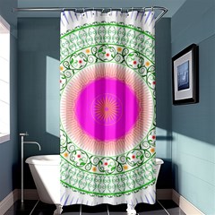 Flower Abstract Floral Shower Curtain 36  X 72  (stall)  by Simbadda