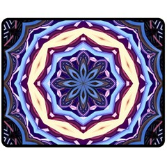 Mandala Art Design Pattern Fleece Blanket (medium)  by Simbadda