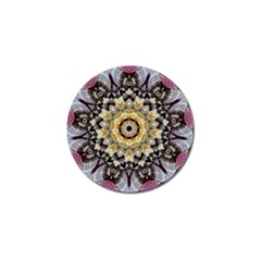 Abstract Art Texture Mandala Golf Ball Marker by Simbadda