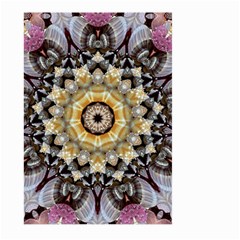 Abstract Art Texture Mandala Large Garden Flag (two Sides) by Simbadda